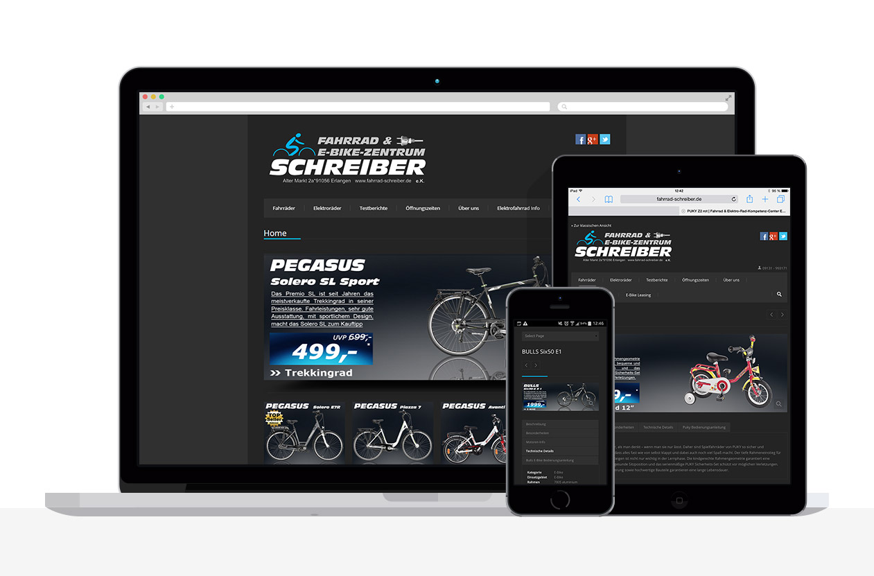 Internetseite: Fahrrad-Schreiber